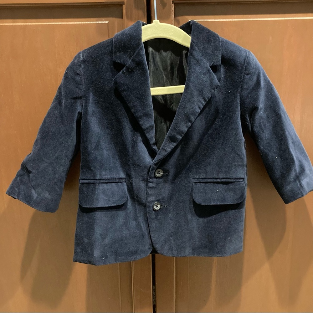 Nautica Boys Navy Velvet Blazer